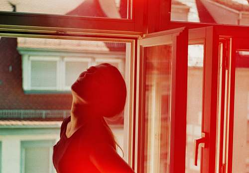 home decor woman facing sideways person